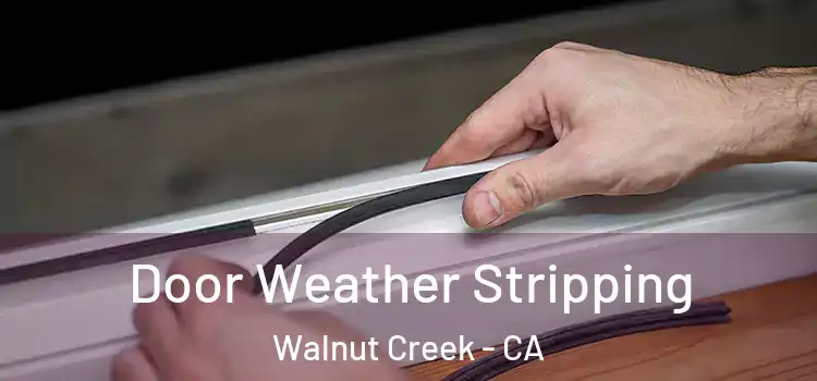 Door Weather Stripping Walnut Creek - CA