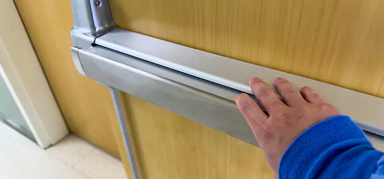 Installing a Push Bar on a Door Walnut Creek